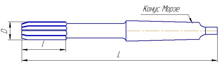 Развертки машинные c удлиненной рабочей частью ГОСТ 11172-70 