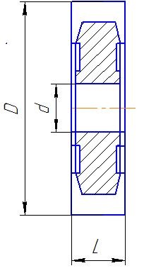 Фрезы дисковые трехсторонние ГОСТ 28527-90 